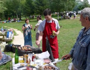 Estudiantes de la academia de inglés English Alive de barbacoa